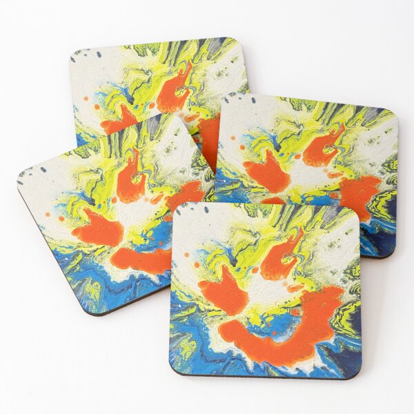 Item preview, Neon Frenzy: Abstract Fluid Explosion designed and sold by KitataCat.
