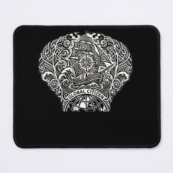 Item preview, Global Citizen Tattoo Ship – Compass Ocean Tribal Design designed and sold by EARTH PEOPLE.