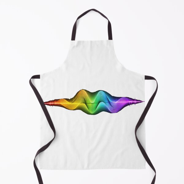 Item preview, Abstract Rainbow Sound Wave – Voice Signal Audio Visualization designed and sold by Mirgonhood.