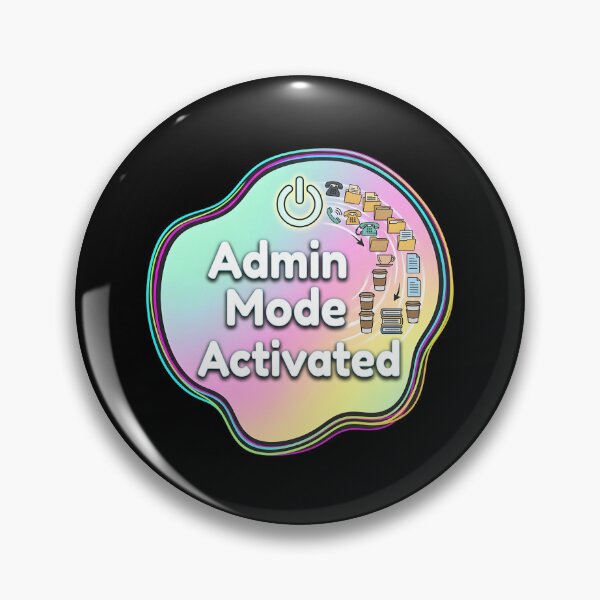 Item preview, Admin mode activated | Administrative assistant designed and sold by SocialStaticz.