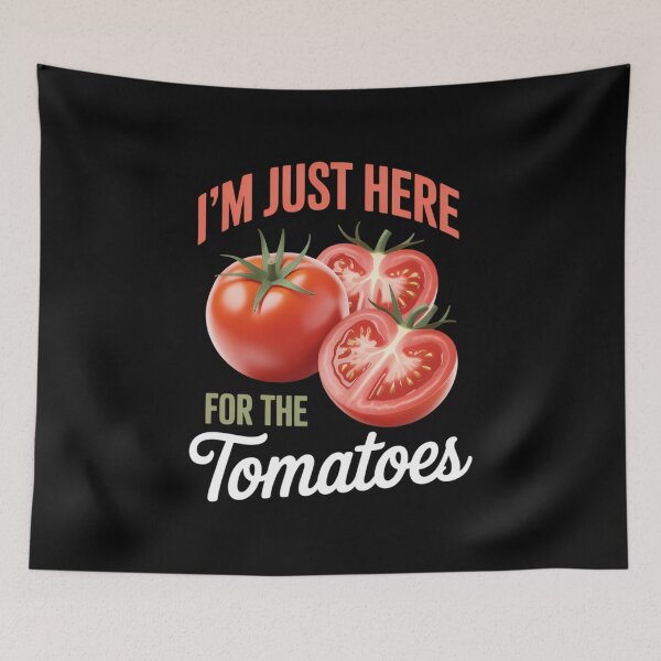 Item preview, Tomato Print Fruitarian Vegan I'm Just Here for the Tomatoes designed and sold by VENOM0RIOT.