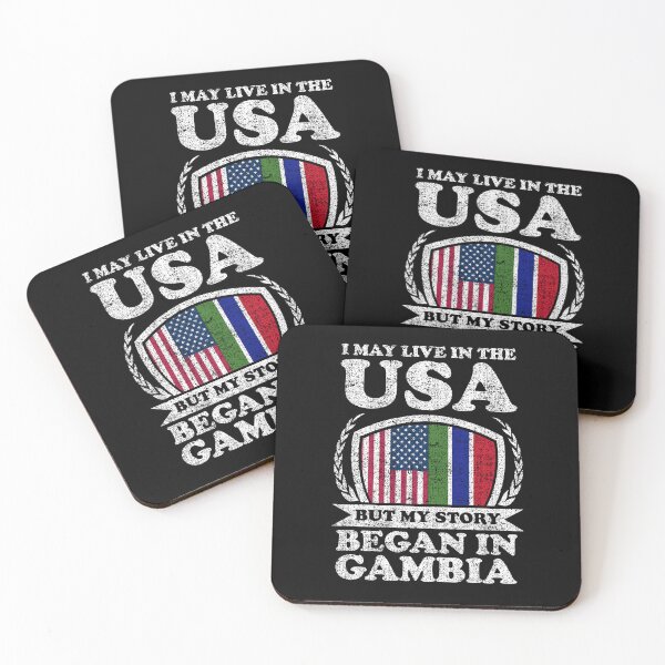 Item preview, I May Live In USA But My Story Began In Gambia designed and sold by GabbyKash.