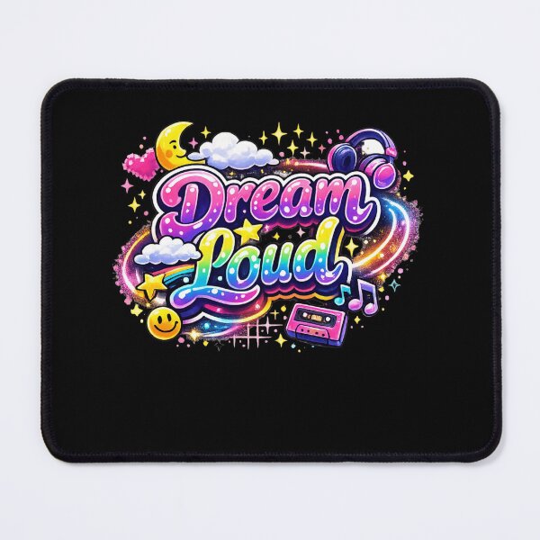 Item preview, Dream Loud – Y2K Neon Bubble Letter Tee designed and sold by NaraGco.