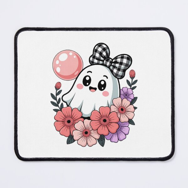 Item preview, Preppy Coquette Cute Boo Ghost with Halloween Blowing Bubble designed and sold by VENOM0RIOT.