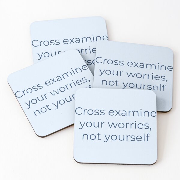Item preview, Cross-Examine Your Worries, Not Yourself – Lawyer Humor & Anxiety Reassurance designed and sold by Creations by lyne.