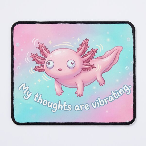 Item preview, My Thoughts Are Vibrating Kawaii Aesthetic designed and sold by Paws And Pause.