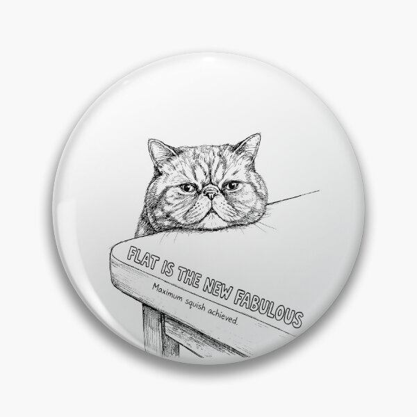 Item preview, The Smushed Face Masterpiece - Exotic Shorthair Cat designed and sold by bapupa.