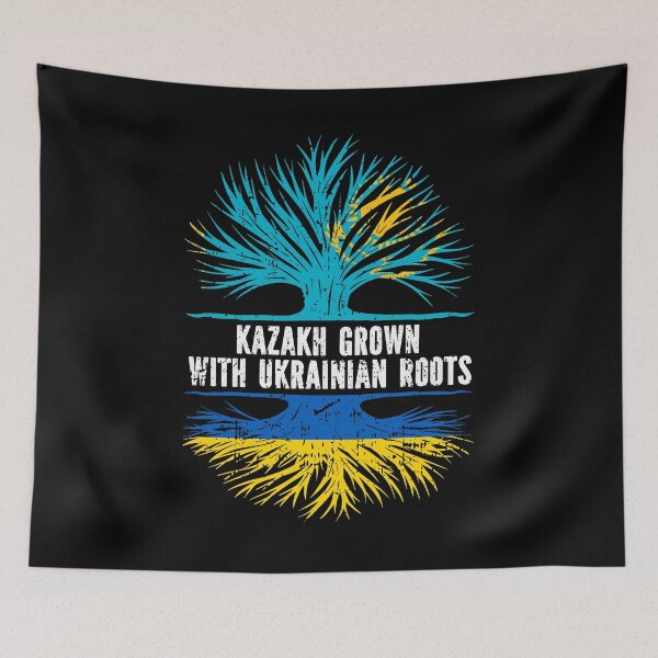 Item preview, Kazakh Grown with Ukrainian Roots designed and sold by CosmoKitsch.