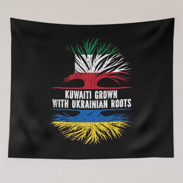 Item preview, Kuwaiti Grown with Ukrainian Roots  designed and sold by CosmoKitsch.