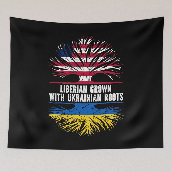 Item preview, Liberian Grown with Ukrainian Roots  designed and sold by CosmoKitsch.