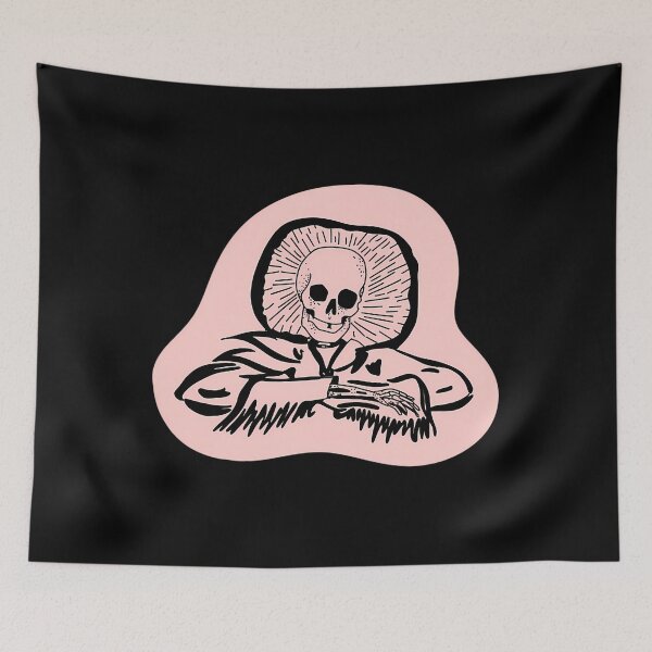 Item preview, Pastel Goth Pink Western Skeleton Art designed and sold by ikgrnzmpb88.