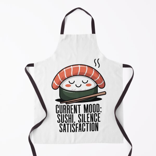 Aperçu de l'œuvre T-shirt mignon à motifs de sushis | T-shirt pour les amoureux de la cuisine japonaise créée et vendue par DineshArtShop.