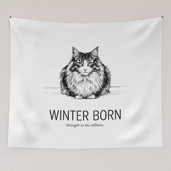 Item preview, The Frost Monarch - Norwegian Forest Cat designed and sold by bapupa.