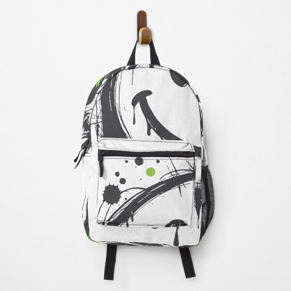 Item preview, Half friendly smiley and half feral monster fused in bold graffiti style, featuring a neon green eye, dripping paint and ink splatters designed and sold by Dejbar.