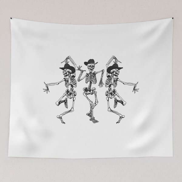 Item preview, Retro Dancing Skeleton Cowboys Graphic designed and sold by ikgrnzmpb88.
