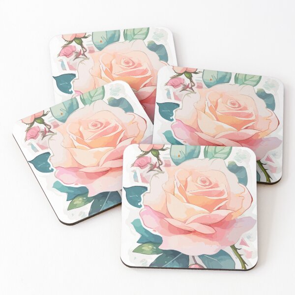 Artikelvorschau, Zarte Pastellrosa Rose – Vintage Blumen Illustration im ästhetischen Stil entworfen und verkauft von WorkVibe Studio.