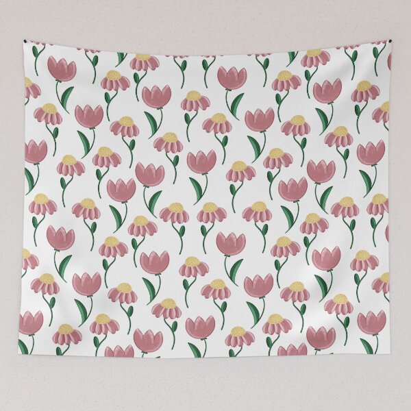 Item preview, Cute Pink Floral Seamless Pattern With Hand Drawn Flowers designed and sold by EL-Lebedenko.