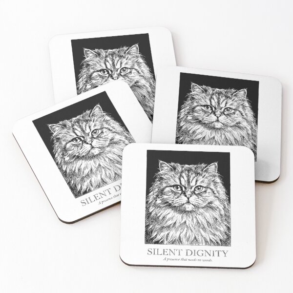 Item preview, Retrato de dignidad: gato persa designed and sold by bapupa.