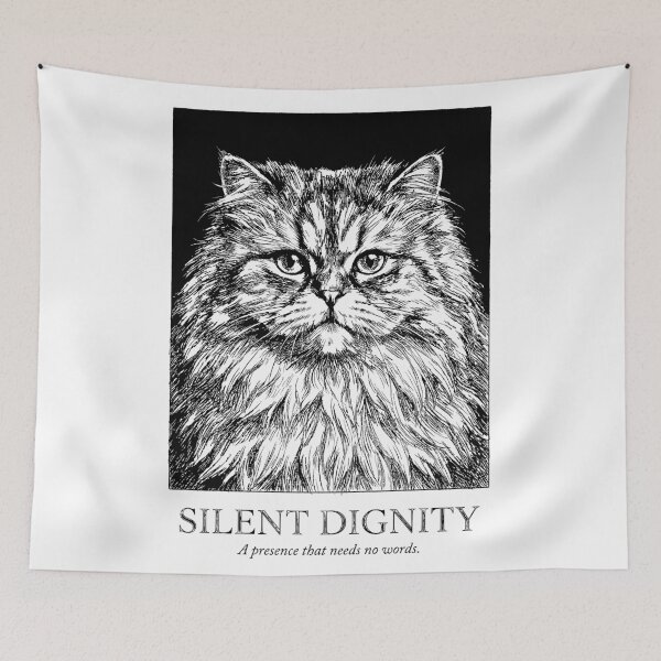 Item preview, Retrato de dignidad: gato persa designed and sold by bapupa.