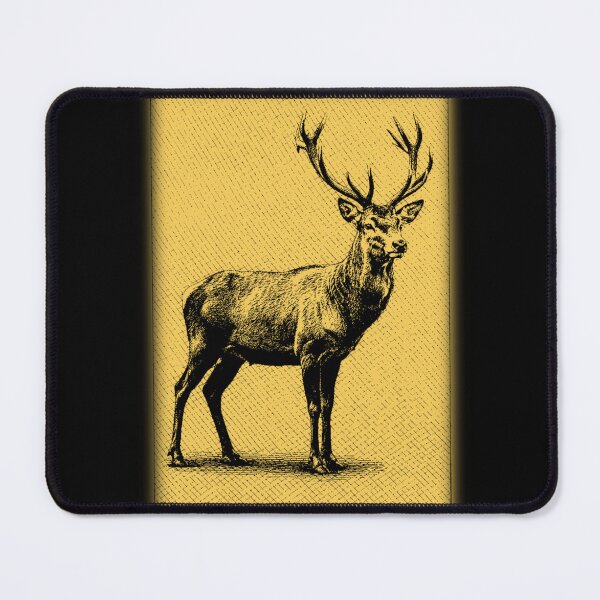 Item preview, Deer Stag Golden Vintage Wildlife designed and sold by RPrintPulse.