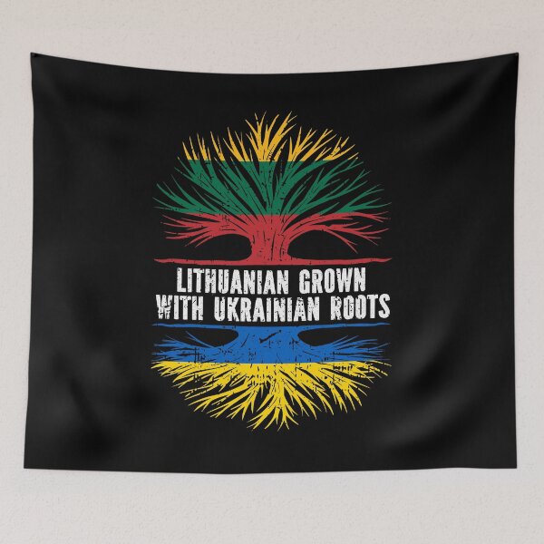 Item preview, Lithuanian Grown with Ukrainian Roots designed and sold by CosmoKitsch.