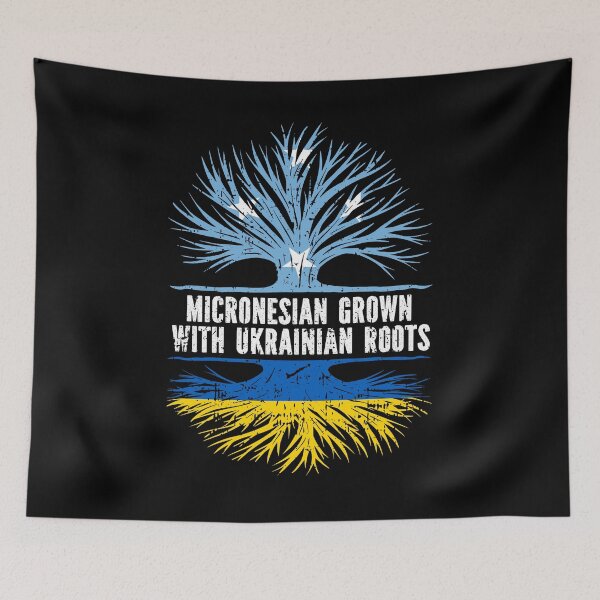 Item preview, Micronesian Grown with Ukrainian Roots  designed and sold by CosmoKitsch.