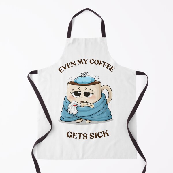 Item preview, Even My Coffee Gets Sick Funny Tee  designed and sold by SeNsArtGallery.