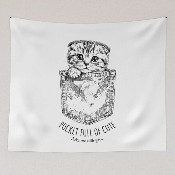 Item preview, Pocket Full of Cute - Scottish Fold Cat designed and sold by bapupa.