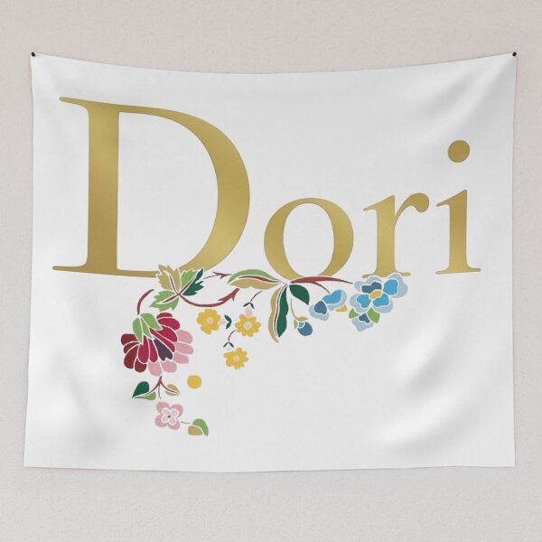 Item preview, Dori Gold Lettering & Wildflower Embroidery Aesthetic designed and sold by artsdylan.