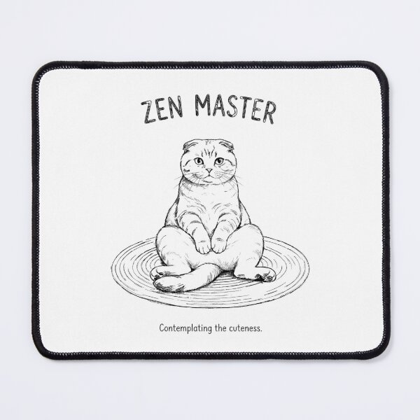 Item preview, Zen Master Fold - Scottish Fold Cat designed and sold by bapupa.