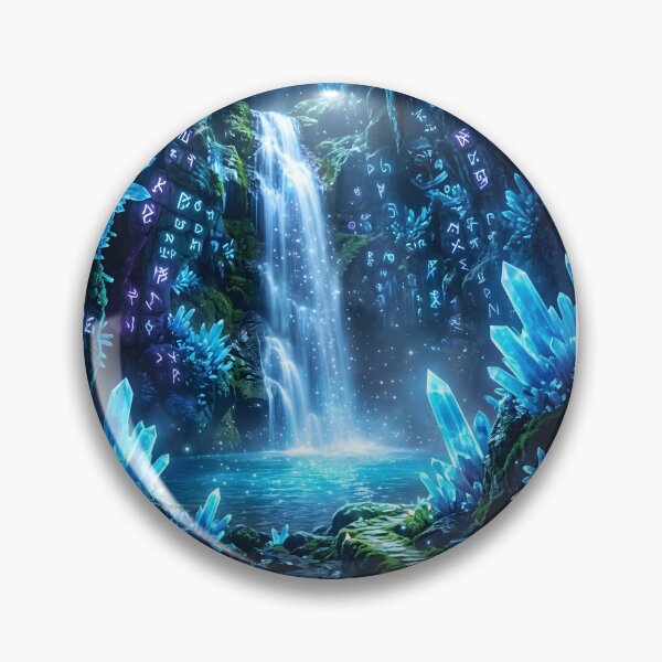 Item preview, Magical Crystal Cavern and Secret Waterfall Sanctuary designed and sold by Vista Atelier.