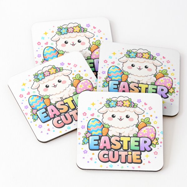 Item preview, Easter Cutie Lamb Kawaii Pastel Bunny Spring Design designed and sold by MoosElkPL.
