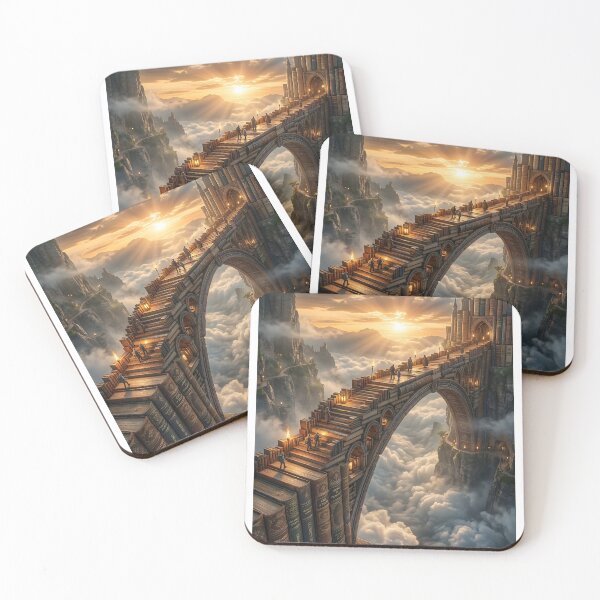 Item preview, Great Book Bridge of Knowledge Above Clouds designed and sold by Vista Atelier.