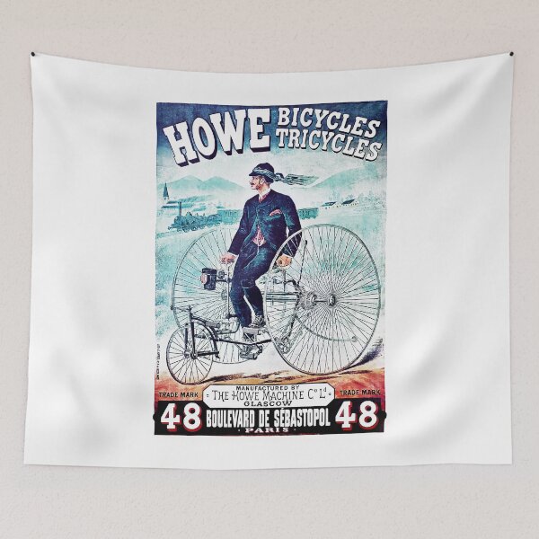 Item preview, Howe Bicycles Tricycles, Vintage Parisien Poster designed and sold by JonDelorme.