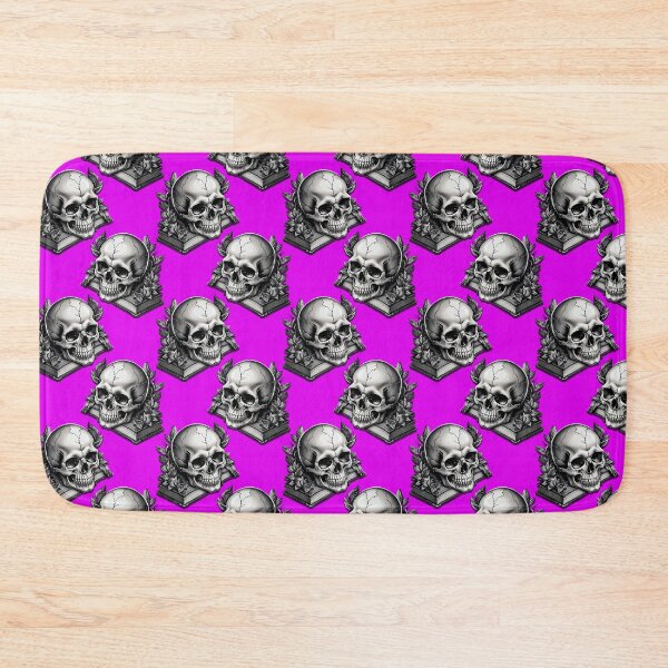 Item preview, Skulls on Books Pattern Design - Purple  designed and sold by PatternTitan.