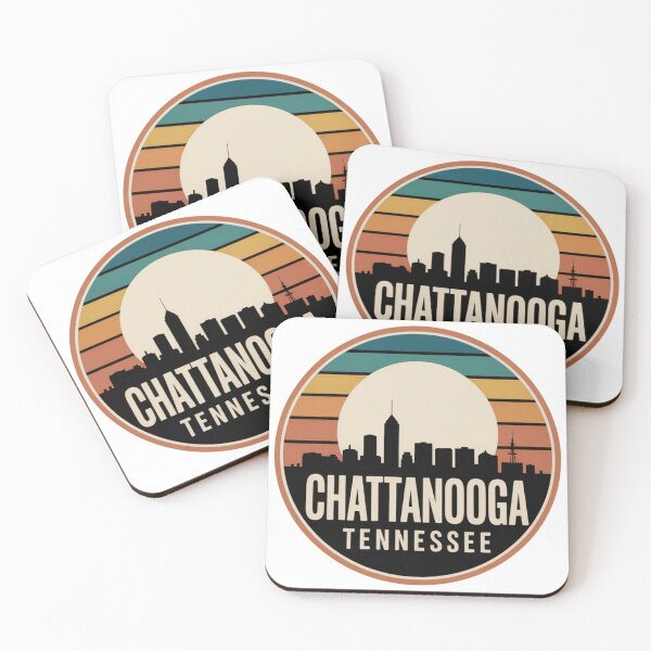 Item preview, Chattanooga Tennessee: Sunset Skyline Large Centered Moon designed and sold by CircinusStore.