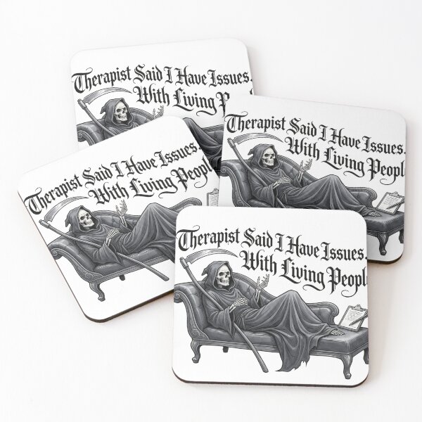 Item preview, Therapy Session with the Grim Reaper designed and sold by DeadlyWhisper.