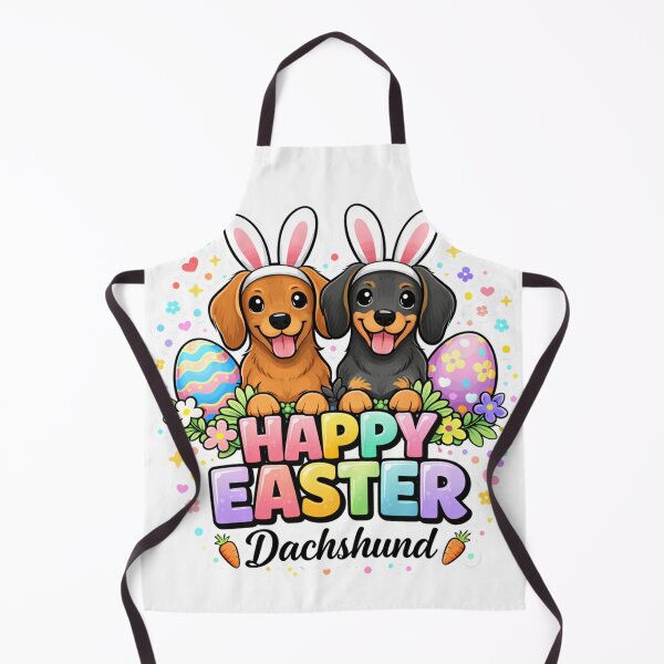 Item preview, Happy Easter Dachshund Cute Bunny Dog Pastel Design designed and sold by MoosElkPL.