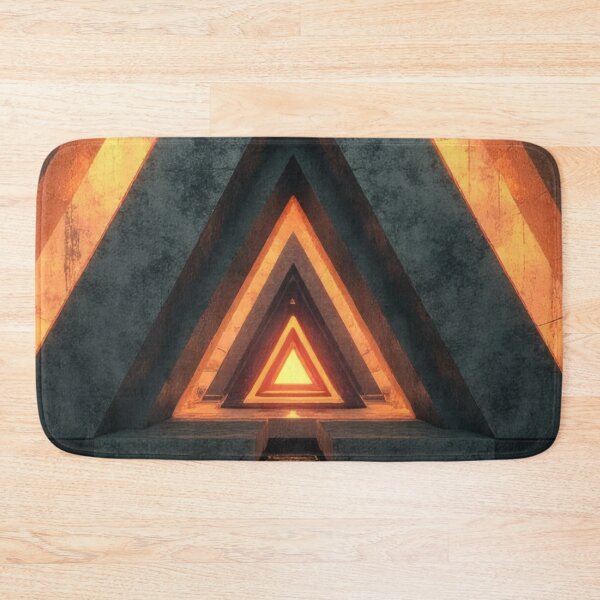 Item preview, Symmetrical tunnel made of triangles with a glowing end designed and sold by Mianku | Für das Leben.