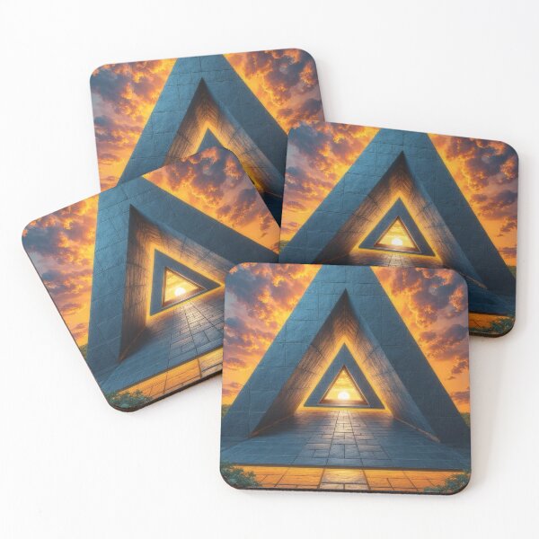 Item preview, Pyramid, sunset and spiritual journey designed and sold by Mianku | Für das Leben.