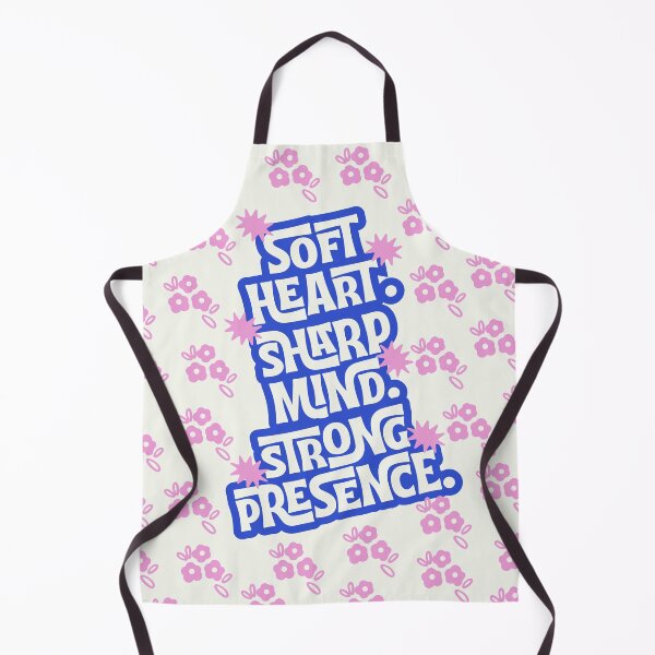 Item preview, Soft Heart Sharp Mind Strong Presence – Bold Colorful Feminine Typography designed and sold by Magic Love Art Print.