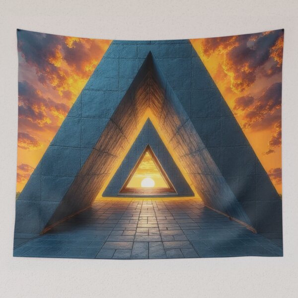Item preview, Pyramid, sunset and spiritual journey designed and sold by Mianku | Für das Leben.