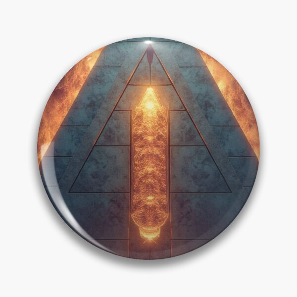 Item preview, Mystical pyramid with a glowing energy source designed and sold by Mianku | Für das Leben.