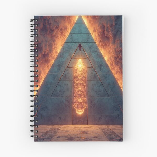 Item preview, Mystical pyramid with a glowing energy source designed and sold by Mianku | Für das Leben.