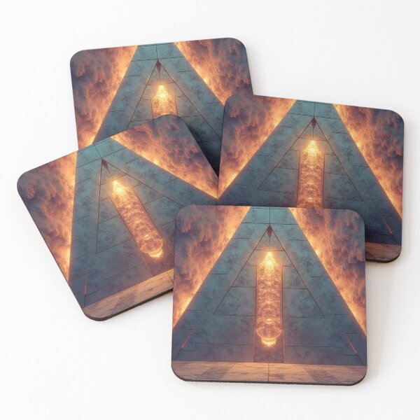 Item preview, Mystical pyramid with a glowing energy source designed and sold by Mianku | Für das Leben.