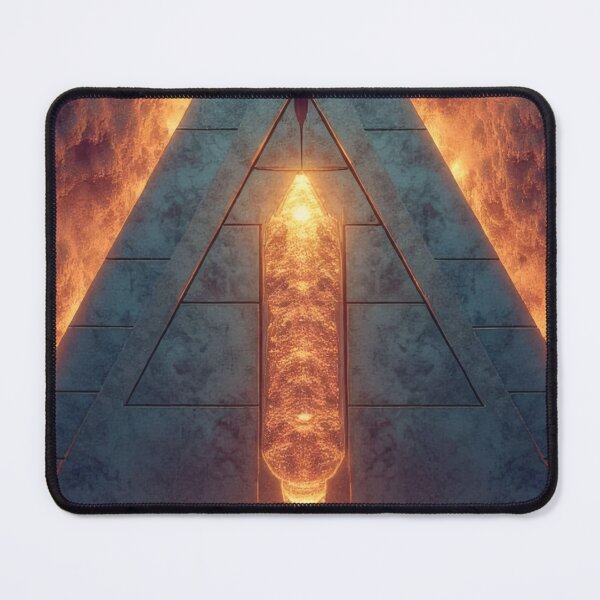 Item preview, Mystical pyramid with a glowing energy source designed and sold by Mianku | Für das Leben.