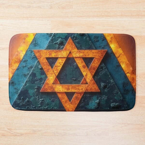 Item preview, Abstract triangular composition with Star of David lights designed and sold by Mianku | Für das Leben.