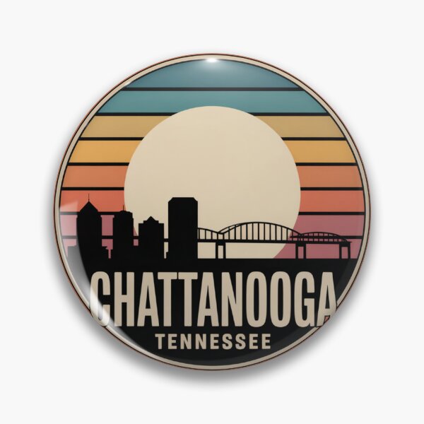 Item preview, Chattanooga Tennessee: Skyline Large Centered Moon designed and sold by CircinusStore.