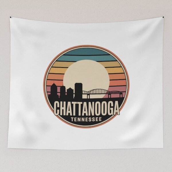 Item preview, Chattanooga Tennessee: Skyline Large Centered Moon designed and sold by CircinusStore.