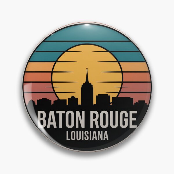 Item preview, Baton Rouge Louisiana: Sunset Skyline Large Centered Golden Sun  designed and sold by CircinusStore.